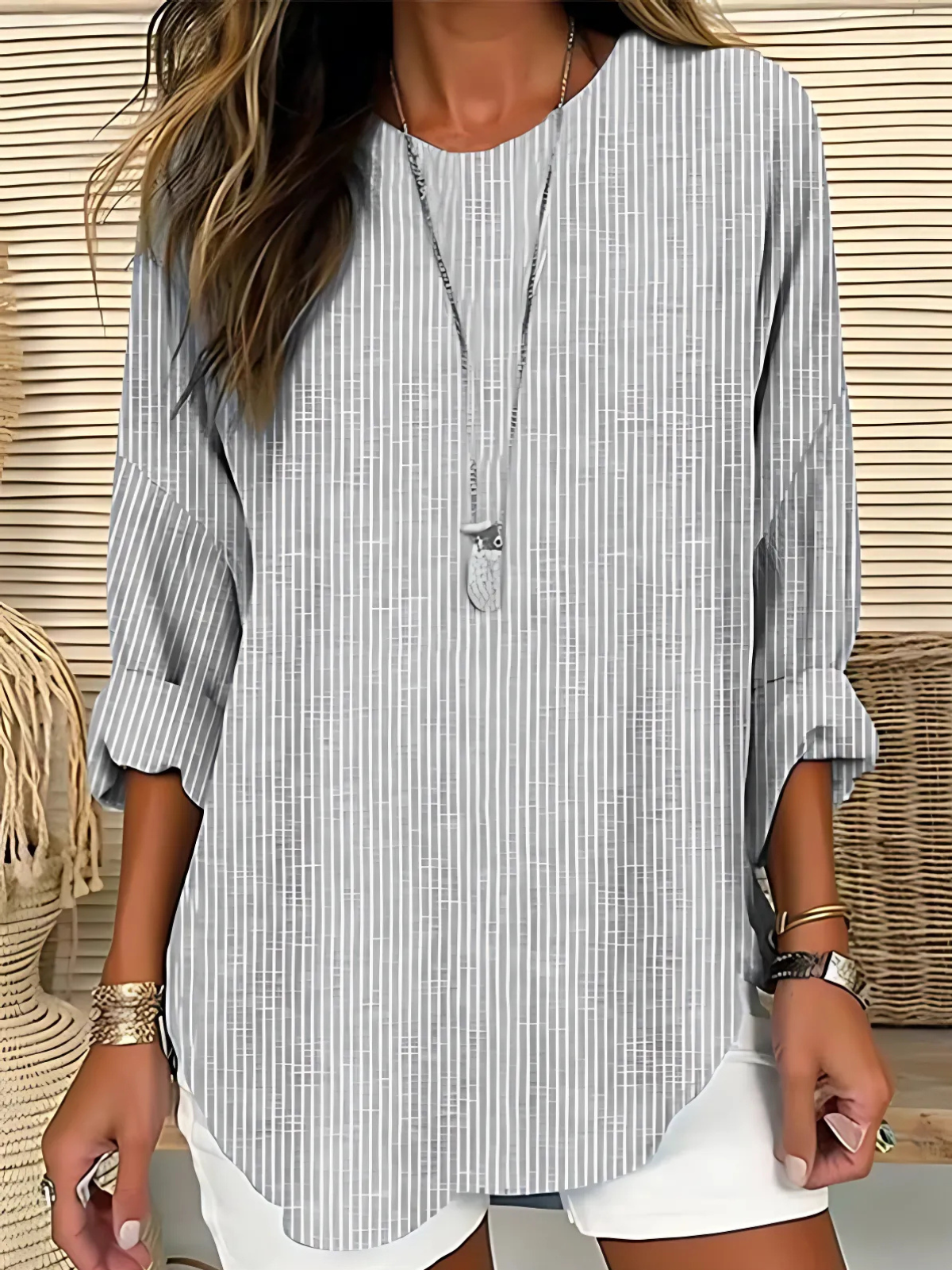 Rhea | Trendy Striped Blouse 9