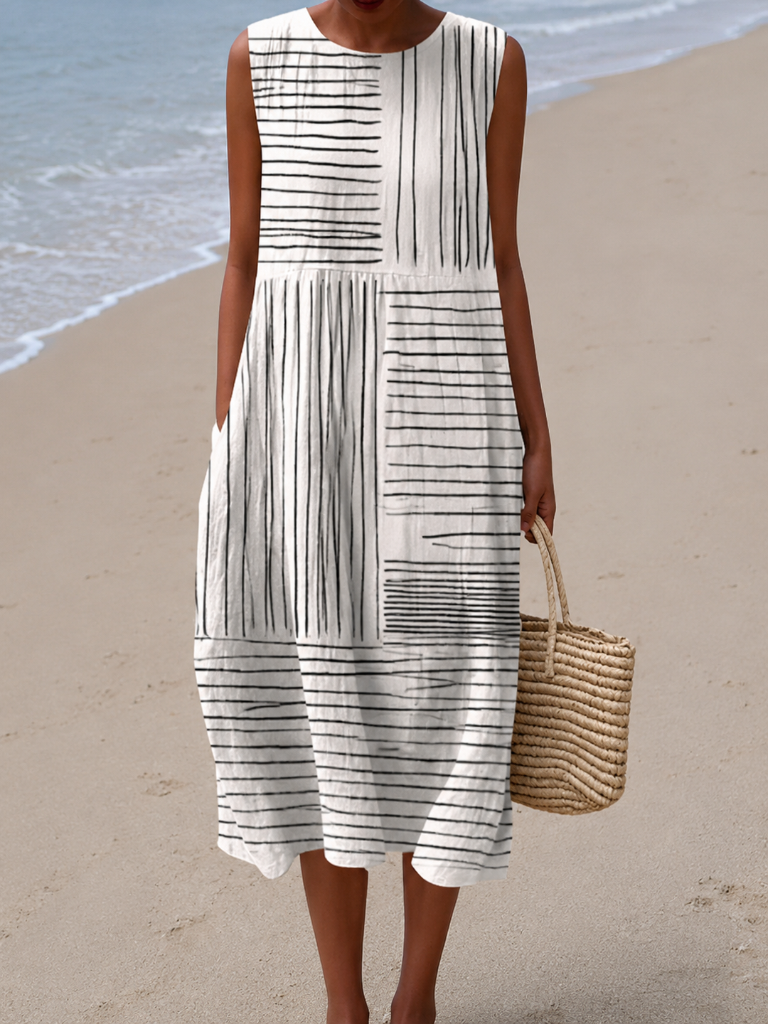 Rina™ Printed Midi Dress 0