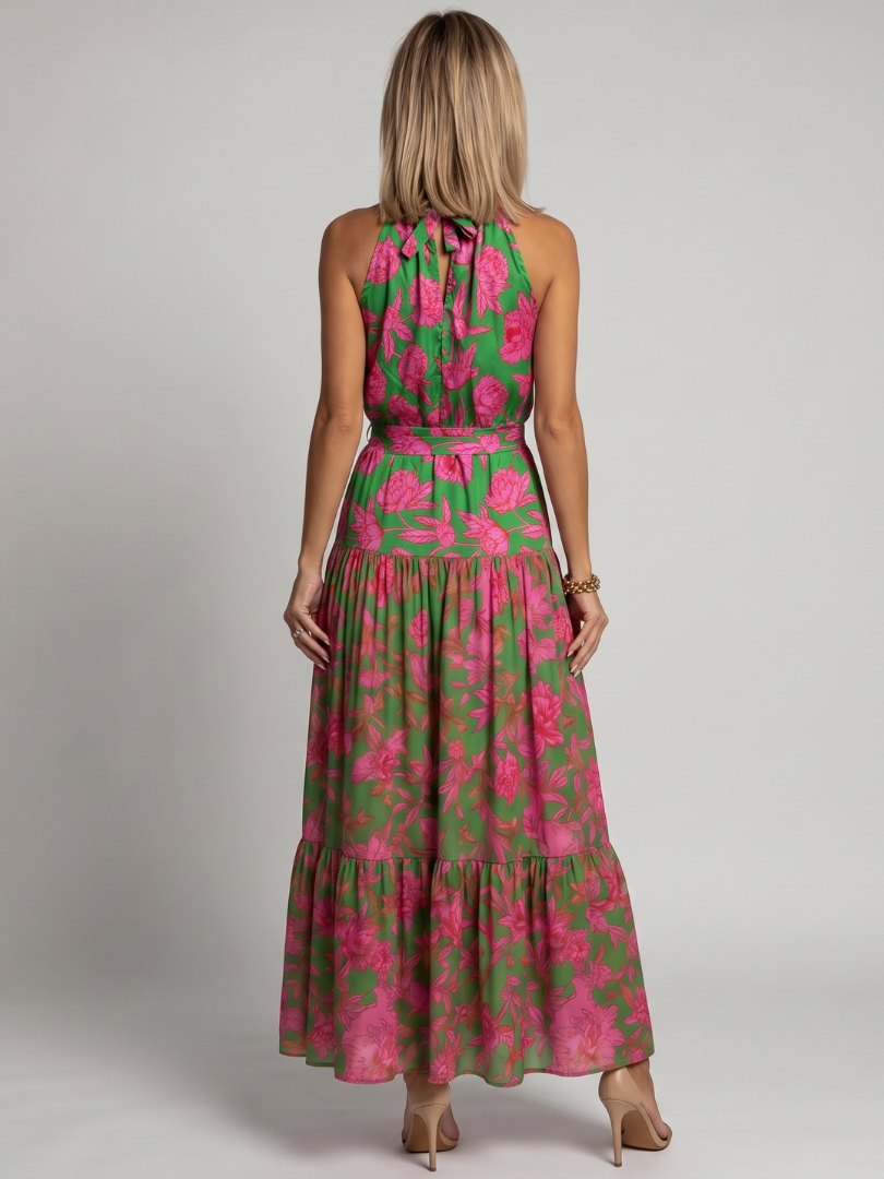 Rowen | Draped Halter Midi Dress 3