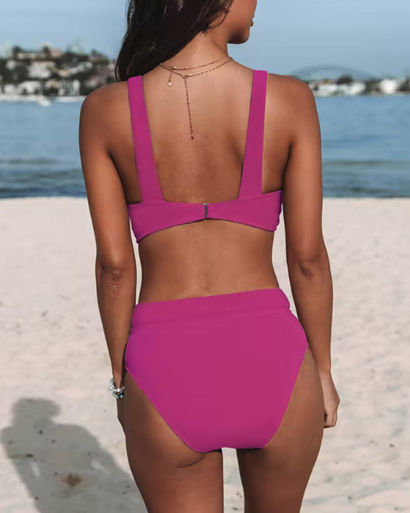 Ruby | Solid Colour Two-Piece 4