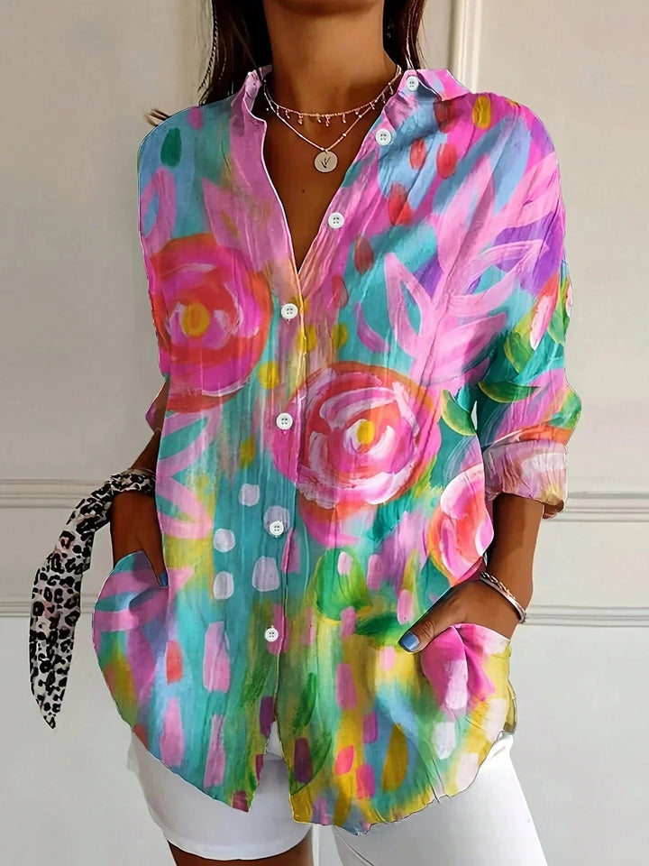 Sadie | Colorful Pattern Blouse 0