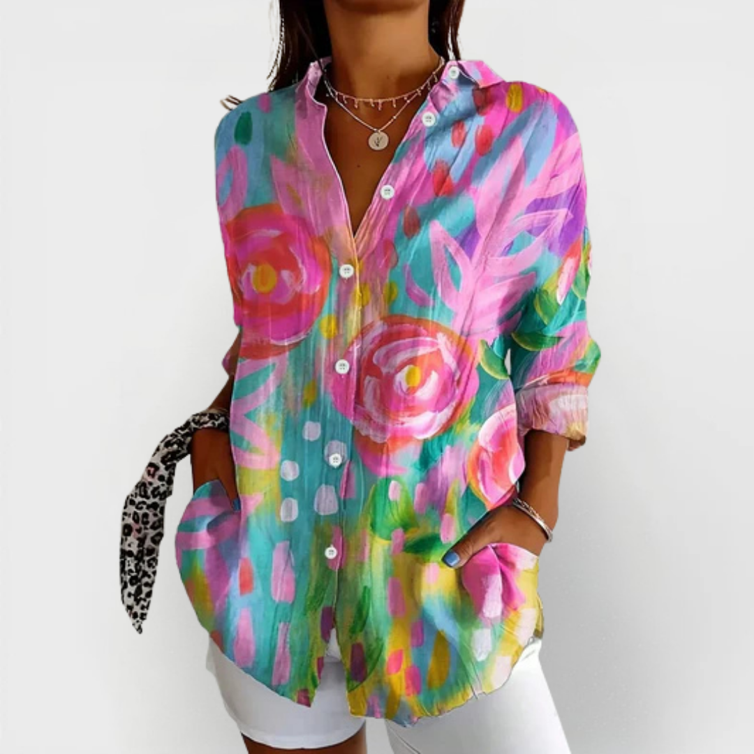 Sadie | Colorful Pattern Blouse 1