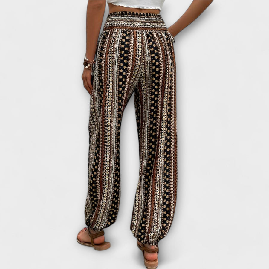 Scarlett - Pants with Ethnic Graphic 1