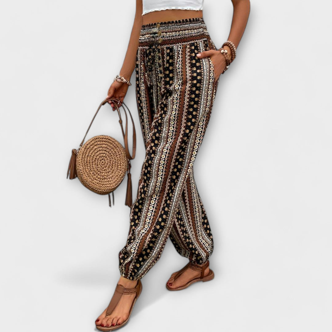 Scarlett - Pants with Ethnic Graphic 4