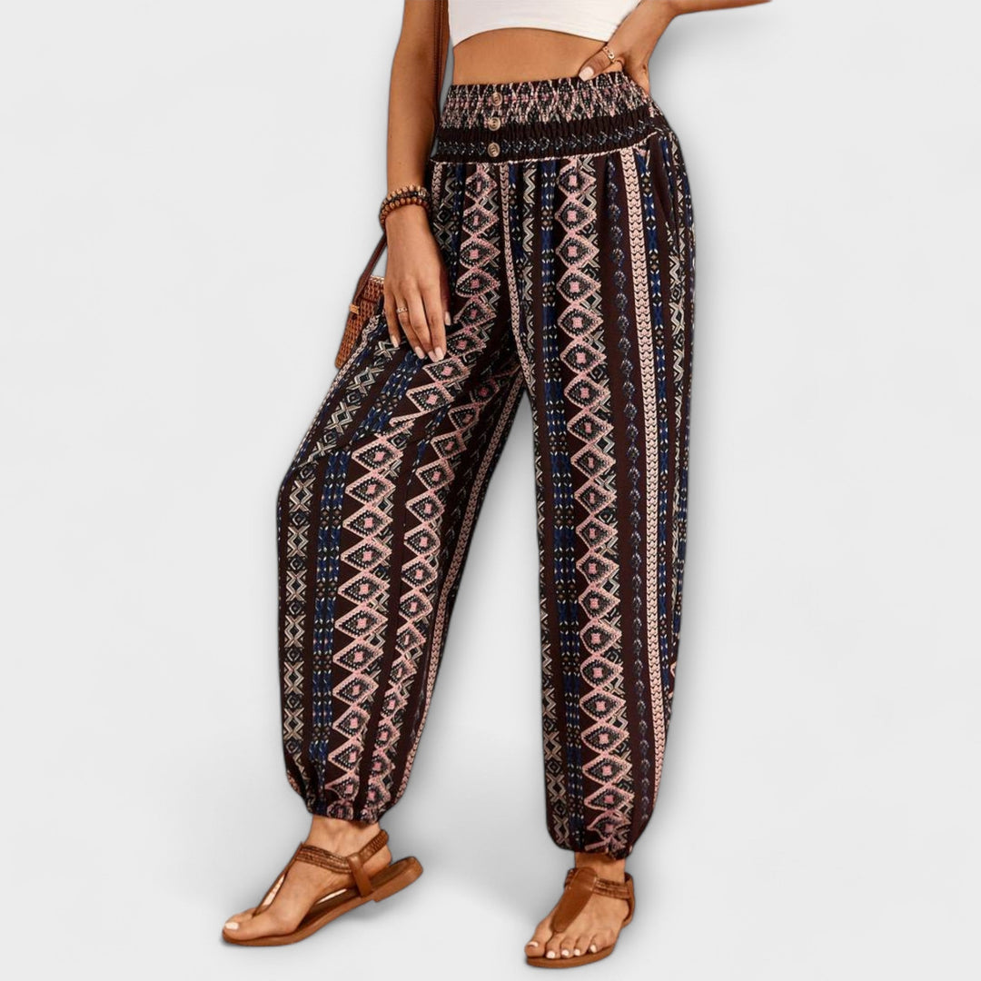 Scarlett - Pants with Ethnic Graphic 8