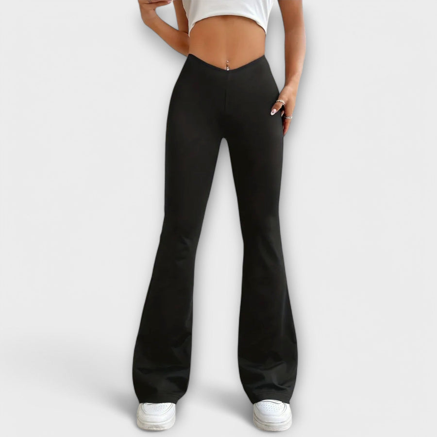 Serena - Relaxed Pants with Flared Leg 0