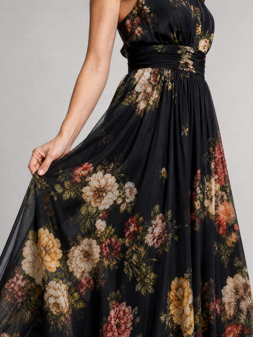 Sior | Floral Halter Neck Midi Dress 1