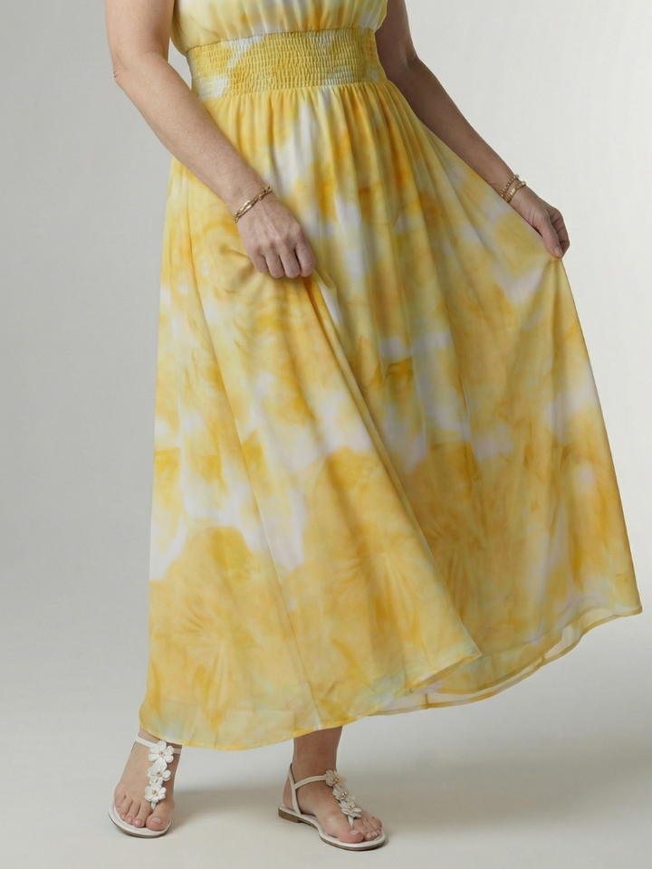 Sylin | Gathered Halter Midi Dress 2