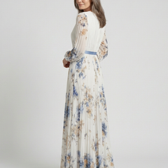 Violet & Grace™ | Long Sleeve V Neck Floral Maxi Dress 3