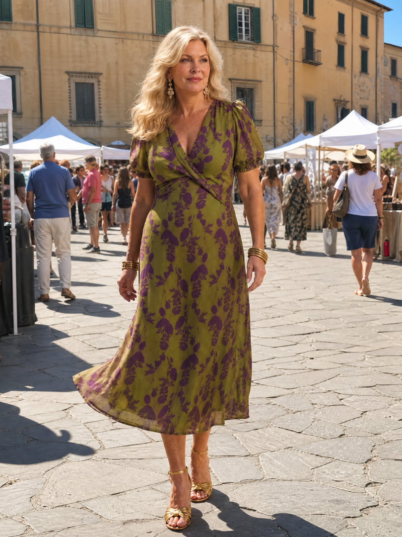 Virel | Relaxed Floral Midi Dress 7