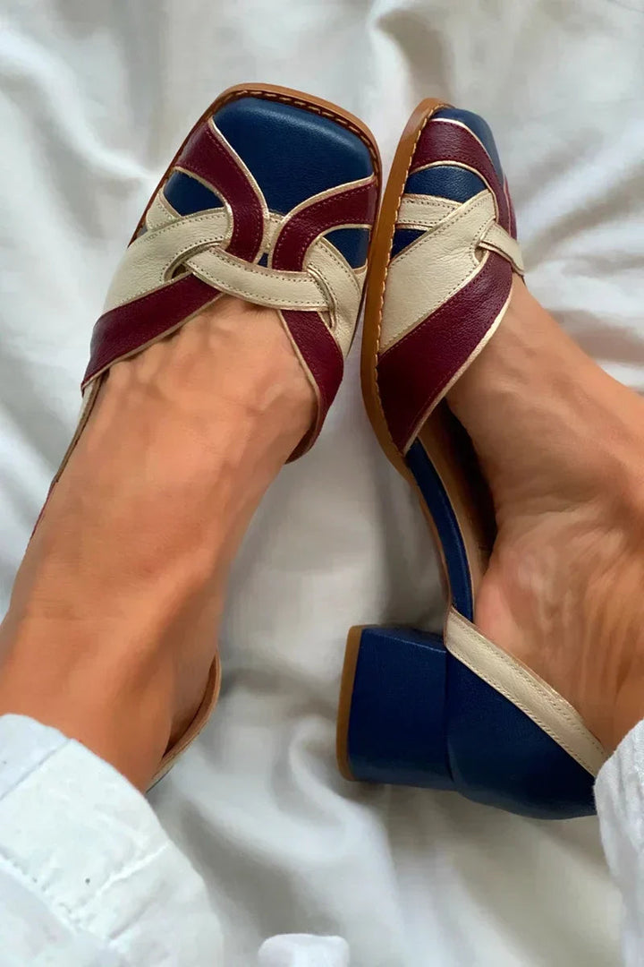 Vynelle | Tri-Color Slip-On Flats 2