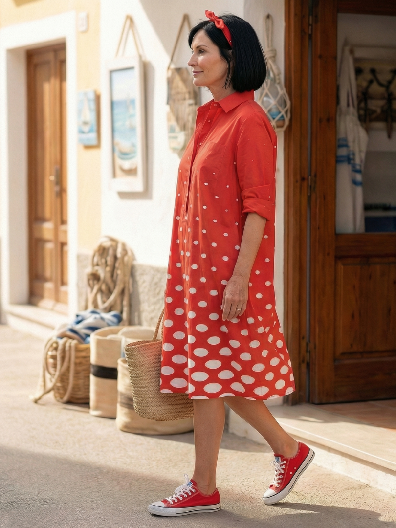 Wrenley Women's Dress | Lightweight, Knee-Length, Relaxed Fit Summer Dress 1