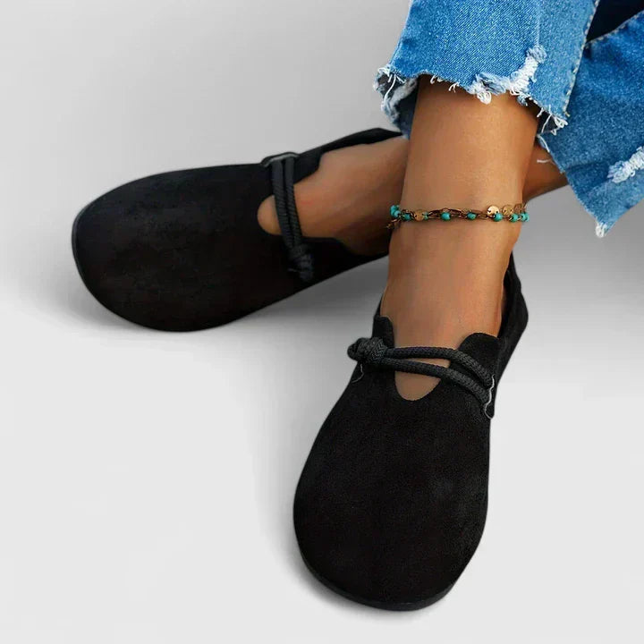 Ysavriann Black Loafers for Women | Orthopedic, Breathable Design with Arch Support 1