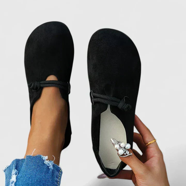 Ysavriann Black Loafers for Women | Orthopedic, Breathable Design with Arch Support 3