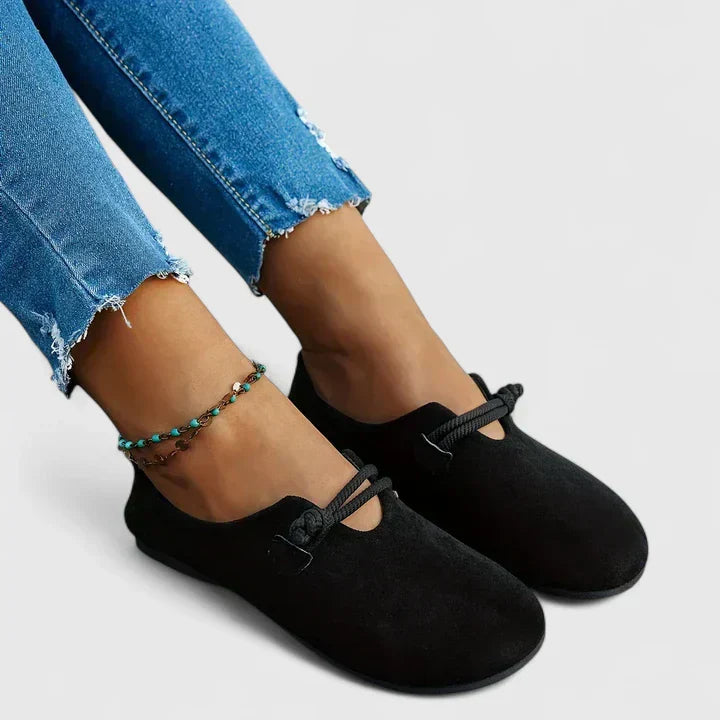 Ysavriann Black Loafers for Women | Orthopedic, Breathable Design with Arch Support 5