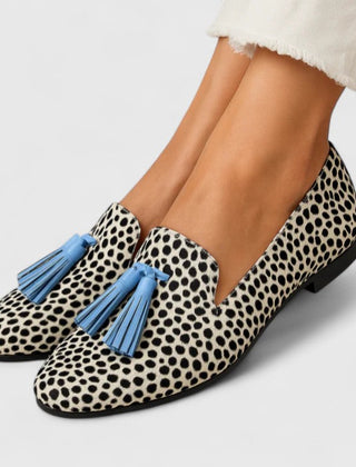 Yzabella Loafers for Women | Slip-On Design, Tassel Accents 0