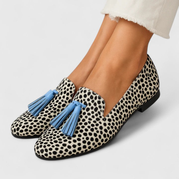 Yzabella Loafers for Women | Slip-On Design, Tassel Accents 0